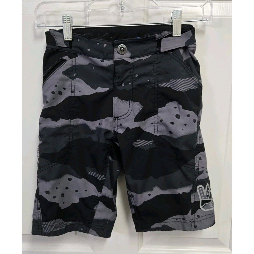 Troy Lee Designs Youth Skyline MTB Cycling Shorts Size 26 Gray Camo TLD Bike